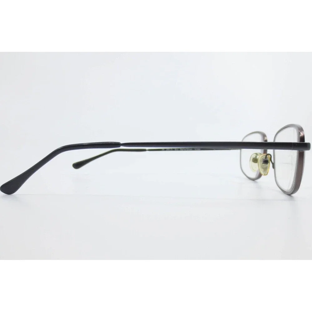 3M Steel 400 Eyeglass Frames Matte Silver Brown Oval Full Rim Z87-2+ 145mm